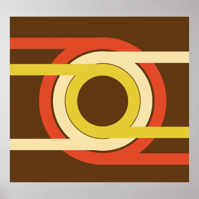 Retro Golden Ratio inspired design. Poster (Front)