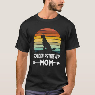 Retro Golden Retriever Mum Gifts Golden Retriever  T-Shirt
