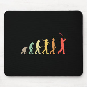 Retro Golf Evolution Gift For Golfers And Golf Pla Mouse Mat
