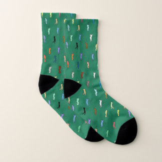 Retro Golf Pattern Socks
