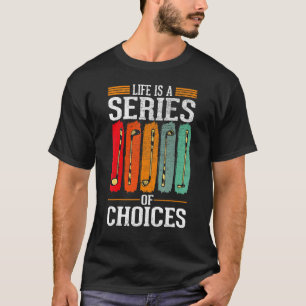 Retro Golf Player Father Men Golfer T-Shirt