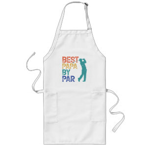 Retro Golfer - Best Papa By Par Long Apron