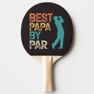 Retro Golfer - Best Papa By Par Ping Pong Paddle