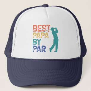 Retro Golfer - Best Papa By Par Trucker Hat