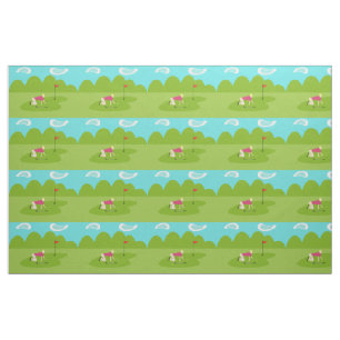 Retro Golfer Fabric