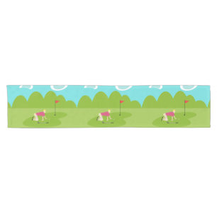 Retro Golfer Table Runner