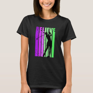 Retro Golfing Womens Kid Golfer Plays Loves Golf P T-Shirt