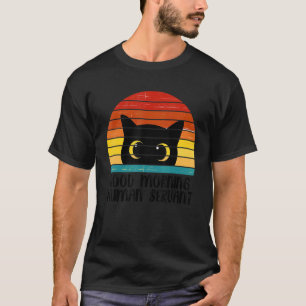 Retro Good Morning Human Servant Matching Black Ca T-Shirt