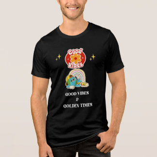 Retro Good Vibes Earth Character  Tri-Blend Shirt