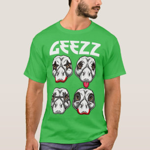 Retro Goose Pun Rock Music Gift Men Kids Women Fun T-Shirt