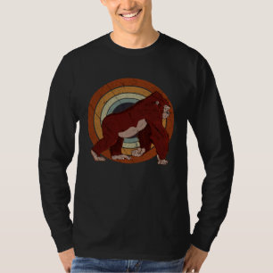 Retro Gorilla Vintage 80s 90s Sunset Tropical Ape T-Shirt