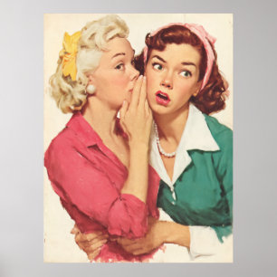 Retro Gossip and Glamour Secrets Poster