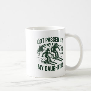 Retro Got Ped By My Daughter Funny Skiing Coffee Mug