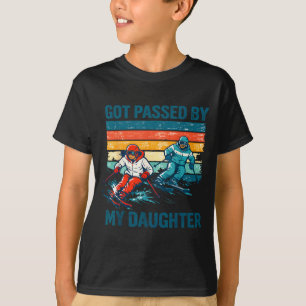 Retro Got Ped By My Daughter Funny Skiing Ski Love T-Shirt