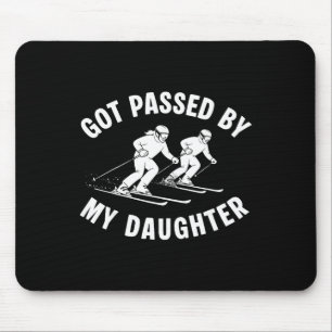 Retro Got Ped By My Daughter Skiing Mouse Mat