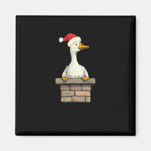 Retro Got Too Silly Christmas Funny Santa Silly Go Magnet