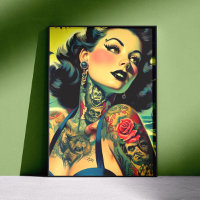 Retro Goth Pinup