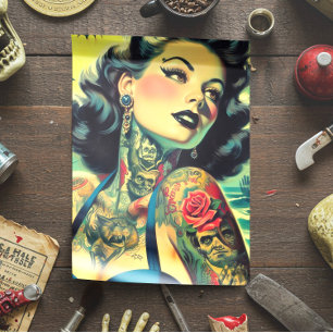 Retro Goth Pinup Tissue Paper