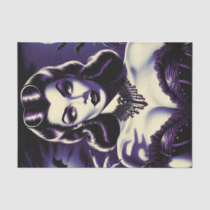 Retro Gothic Woman Tissue Paper