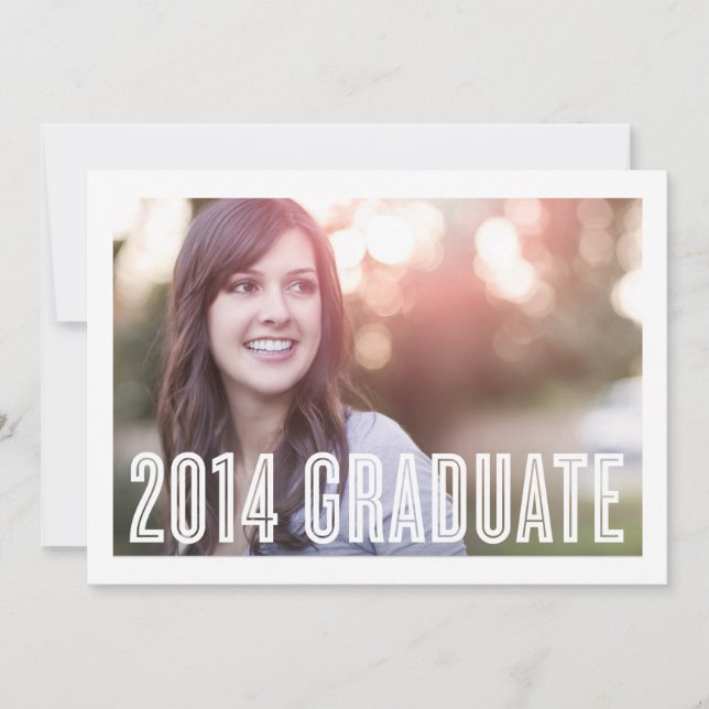 Retro Grad 2014 | Graduation Invitation (Front)