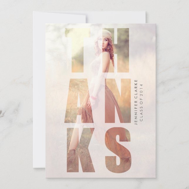 RETRO GRAD | GRADUATION THANK YOU (Front)