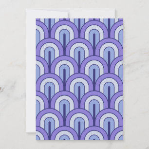 Retro Gradated Geometric Fan Pattern Invitation