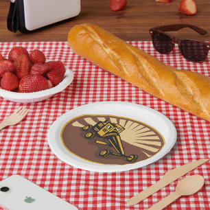 Retro Grader Paper Plate