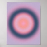 Retro Gradient Lavender Purple Lilac Abstract Aura