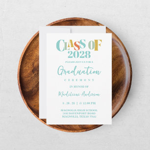 Retro Graduation Ceremony  Invitation
