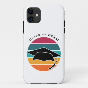 Retro Graduation Graduate Cap Mortarboard iPhone 11 Case