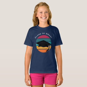 Retro Graduation Graduate Cap Mortarboard T-Shirt