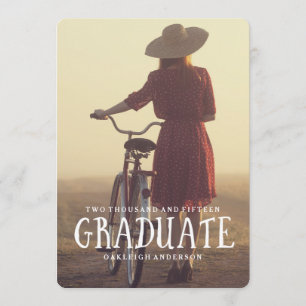 Retro Graduation Party Invitation