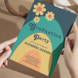 Retro Graduation Party Invitation