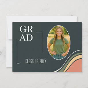 Retro Graduation Party Invitation