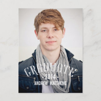Retro | Graduation Party Invitation Postcard