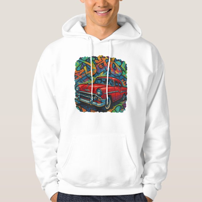 Retro Graffiti Vibes Hoodie (Front)