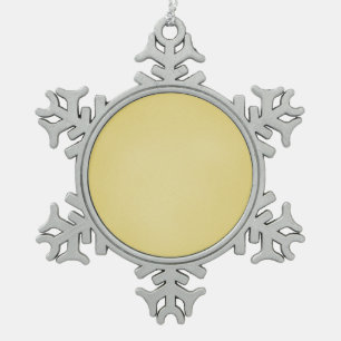 Retro Grainy Beige Background Snowflake Pewter Christmas Ornament