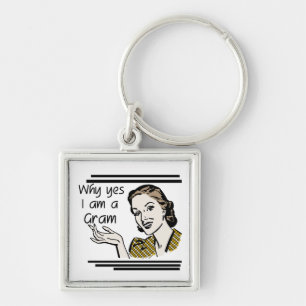 Retro Gram Tshirts and Gifts Key Ring