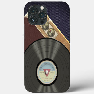 Retro Gramophone Music Vintage Vinyl Record iPhone 13 Pro Max Case