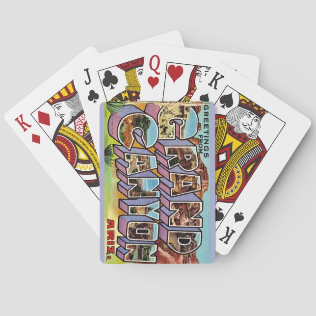 Retro Grand Canyon Playing Cards (Back)