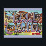 Retro Grand Canyon Postcard<br><div class="desc">Colourful retro postcard greeting from the spectacular Grand Canyon repurposed!</div>