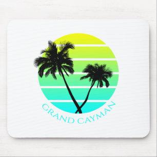 Retro Grand Cayman Islands Mouse Mat
