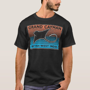 Retro Grand Cayman Islands Stingray City Scuba Div T-Shirt
