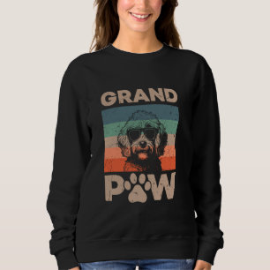 Retro Grand Paw Cockapoo Lover Grandpaw Grandpa Ch Sweatshirt