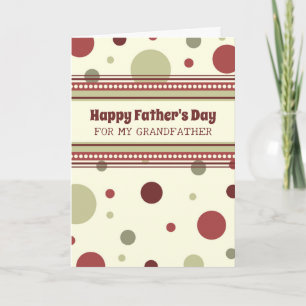 Retro Grandfather Happy Father's Day Card
