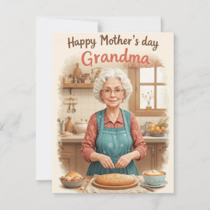 Retro Grandma Mothers Day Vintage Charm Postcard