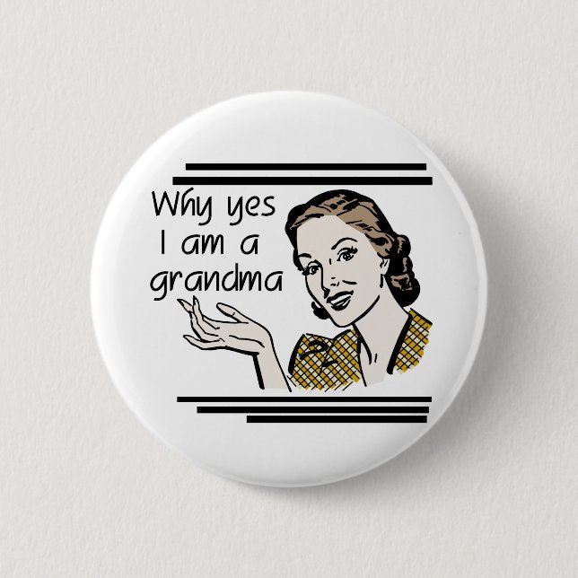 Retro Grandma T-shirts and Gifts 6 Cm Round Badge (Front)