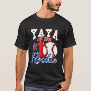Retro Grandma Yaya Of The Number 1 Rookie Baseball T-Shirt
