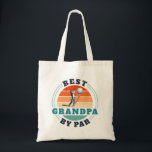 Retro Grandpa Birthday Grandfather Golf Lover Tote Bag<br><div class="desc">Retro Best Grandpa By Par design you can customise for the grandpa, dad, husband, boyfriend or stepdad. Perfect gift for Father's Day or grandfather's birthday. The text "GRANDPA" can be customised with any dad moniker by clicking the "Personalise" button above. Can also double as a company swag if you add...</div>