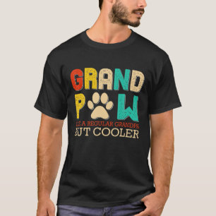 Retro Grandpaw Like A Regular Grandpa Tee For Fath